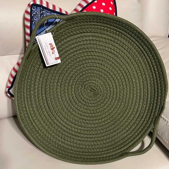 Other - 15” Rope Tray -Hunter Green